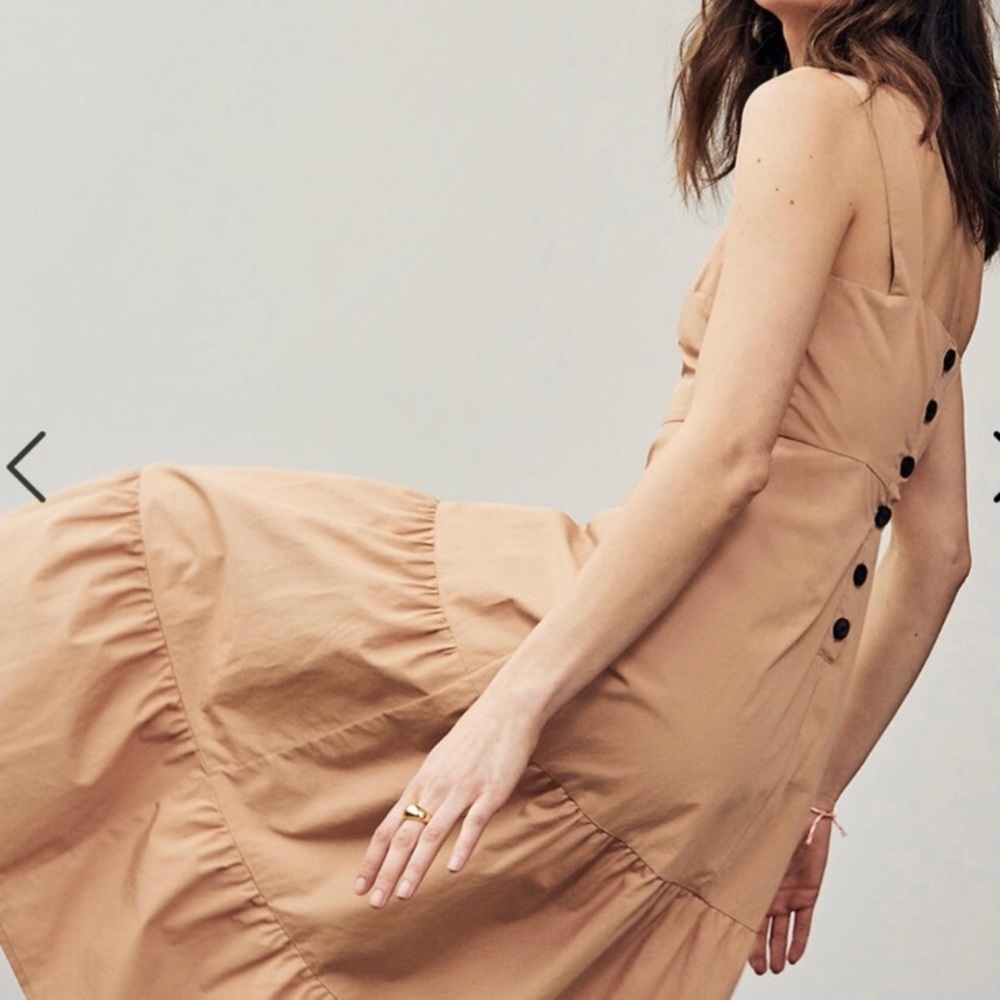 NWT Madewell Button Back Tiered Dress